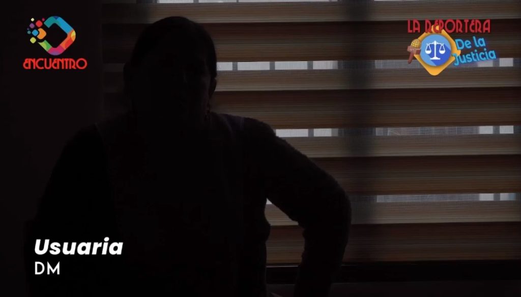 reportera de la justicia